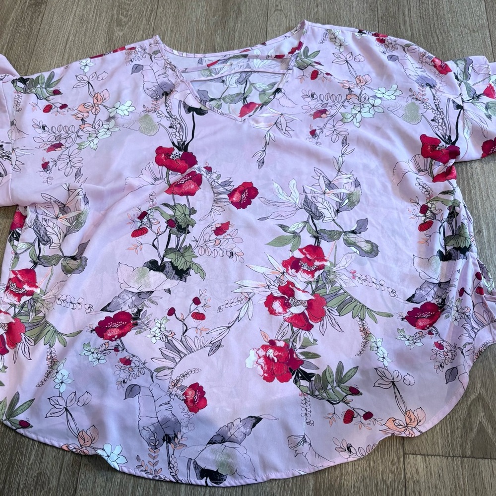 Floral Pink Women's Top